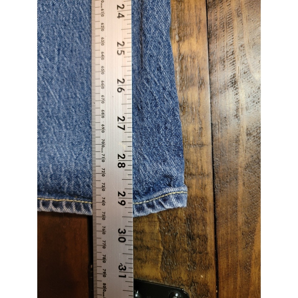 Levi's High Rise Baggy Jeans Kids 8 Regular Blue Excellent Wide Leg Denim - Picture 6 of 9